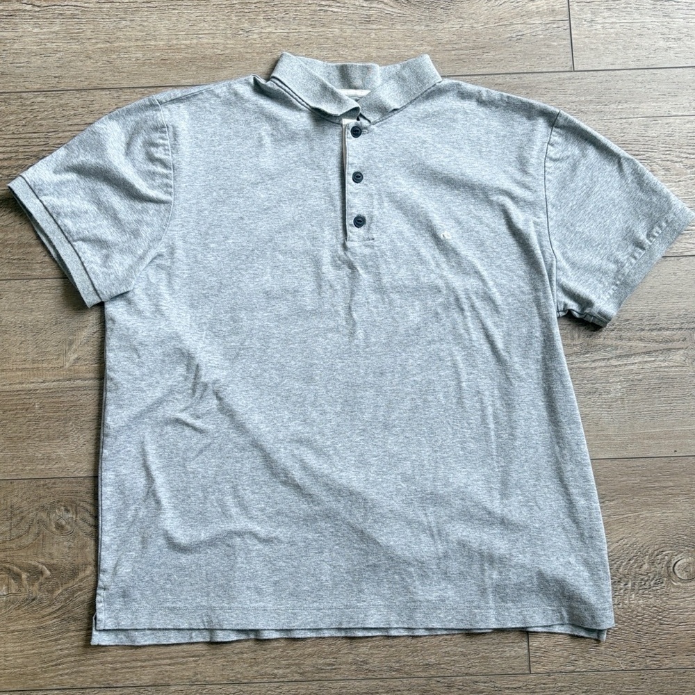 rag & bone Men’s Gray Polo Short Sleeve Shirt